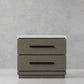 Pure Modern Bedroom - 2 Drawer Nightstand - Moonstone