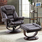 Monarch - Manual Reclining Swivel Chair and Ottoman