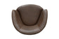 Barolo - 100% Italian Leather Swivel Club Chair (Set of 2)