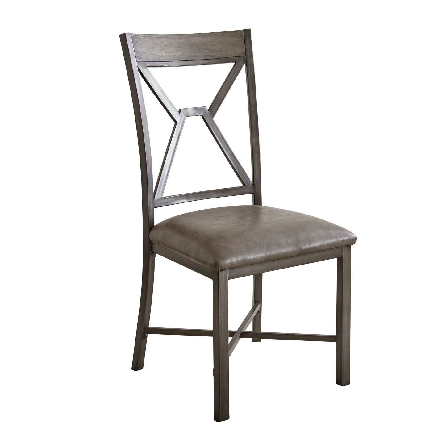 Alamo - PU Side Chair (Set of 2) - Gray