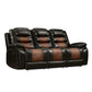 Nikko - Sofa With Dual Recliner - Two Tone Brown