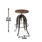 Sparrow - Round Setup Stool - Dark Brown