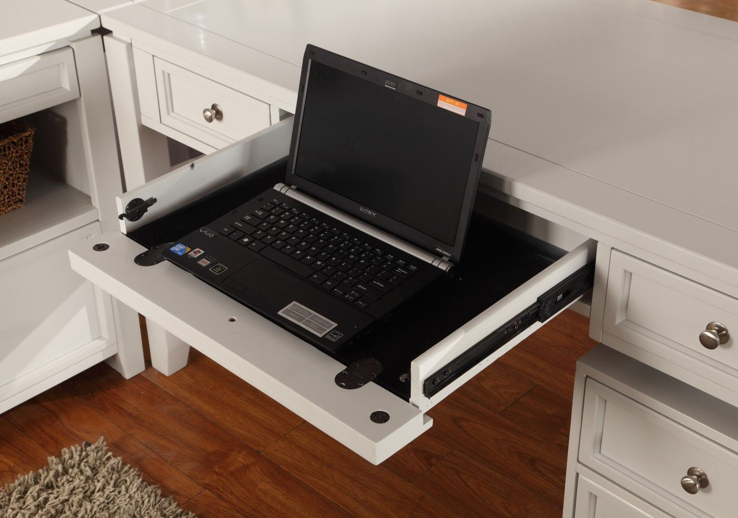 Boca - Desk With Hutch - Cottage White