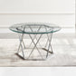 Escondido - Glass Cocktail Table - Silver