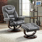 Monarch - Manual Reclining Swivel Chair and Ottoman