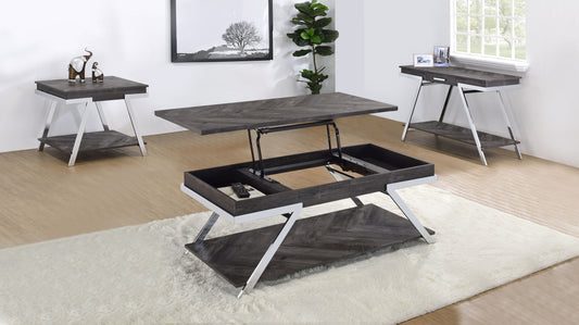 Roma - 3 Piece Occasional Table Set - Gray