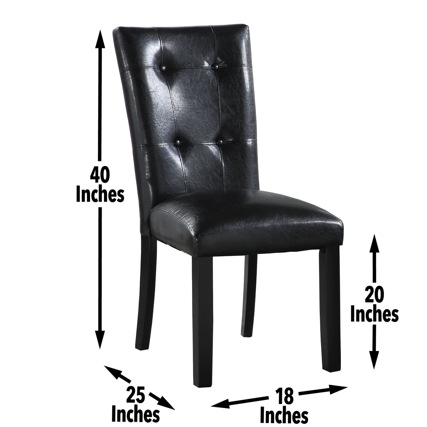 Sterling - Parsons Chair (Set of 2) - Black