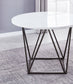 Ramona - Marble Top Round Dining Table - White