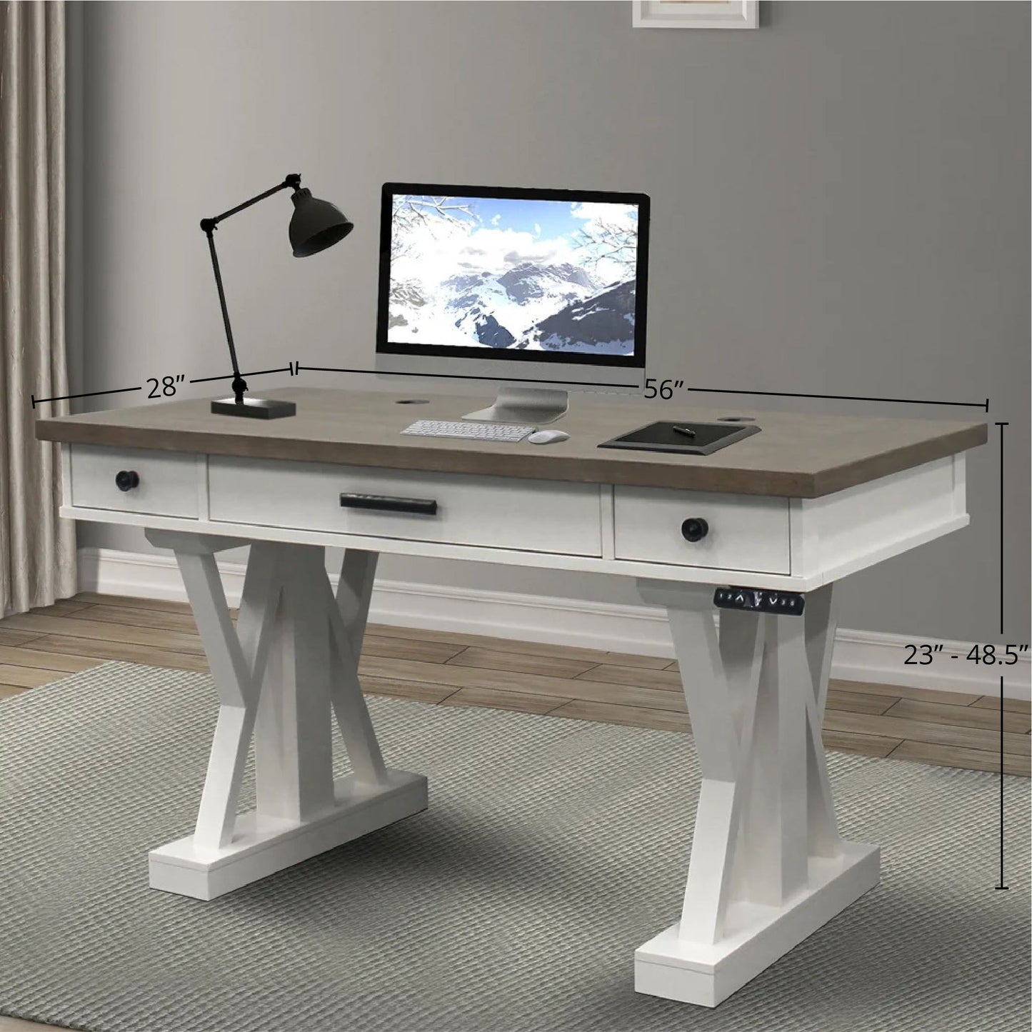 Americana Modern - Power Lift Desk