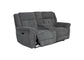 Richland - Power Console Loveseat - Bristol Grey