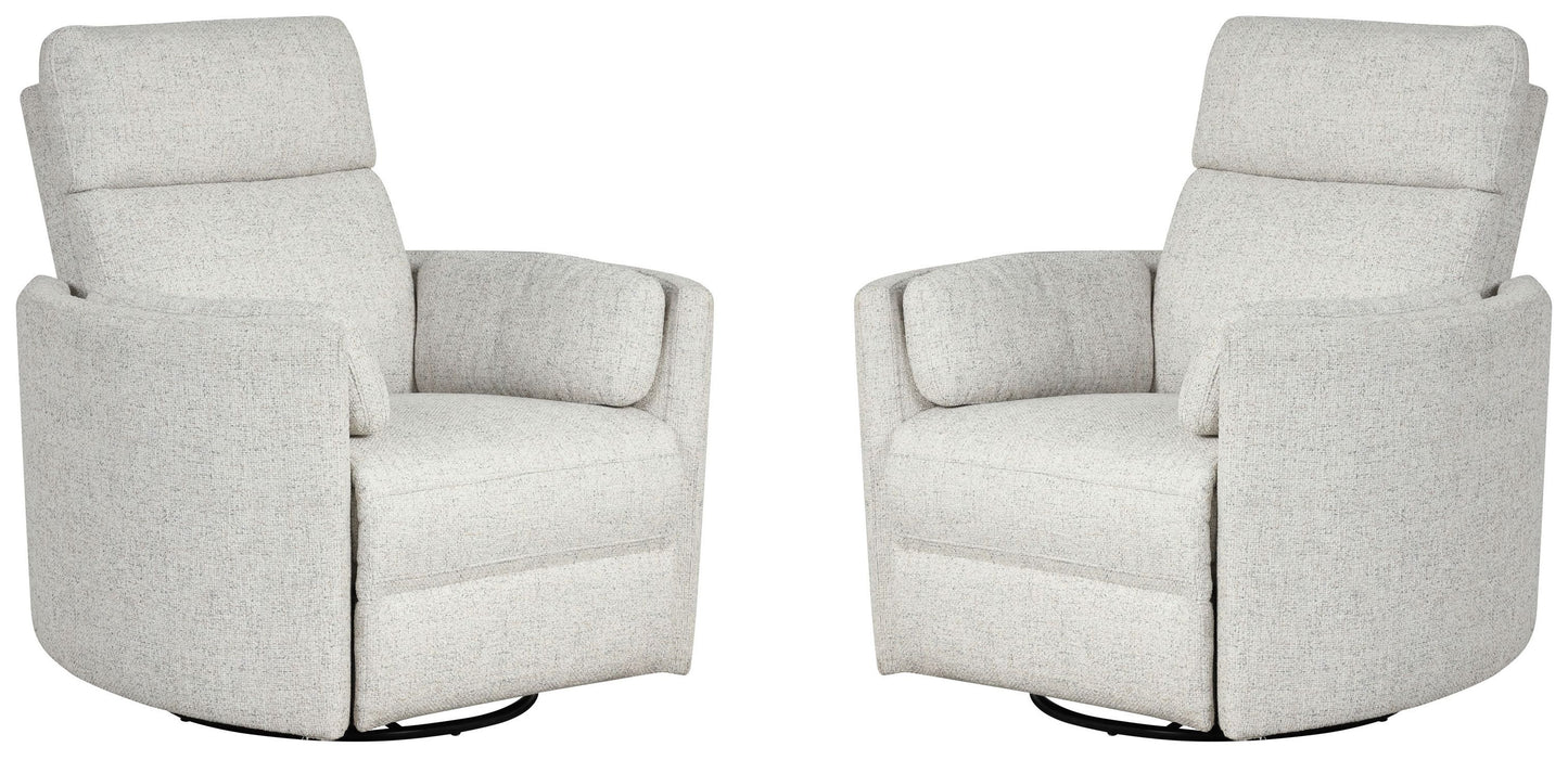 Radius - Power Swivel Glider Recliner (Set of 2)