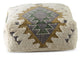 Lyssa - Jacquard Fabric Printed Pouf - Beige