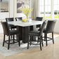 Camila - Square Counter Dining Set - White Top