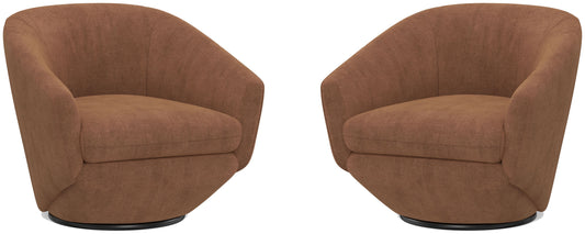 The Twist - Swivel Chair (Set of 2) - Elise Rust