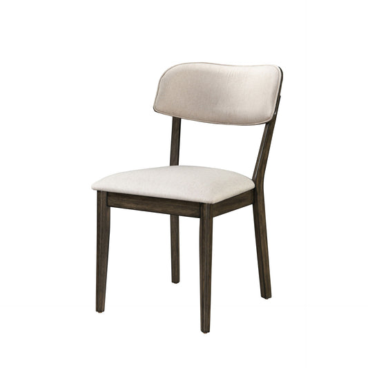 Rex - Open Back Dining Chair (Set of 2) - Brown And Beige