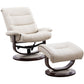 Knight - Manual Reclining Swivel Chair and Ottoman