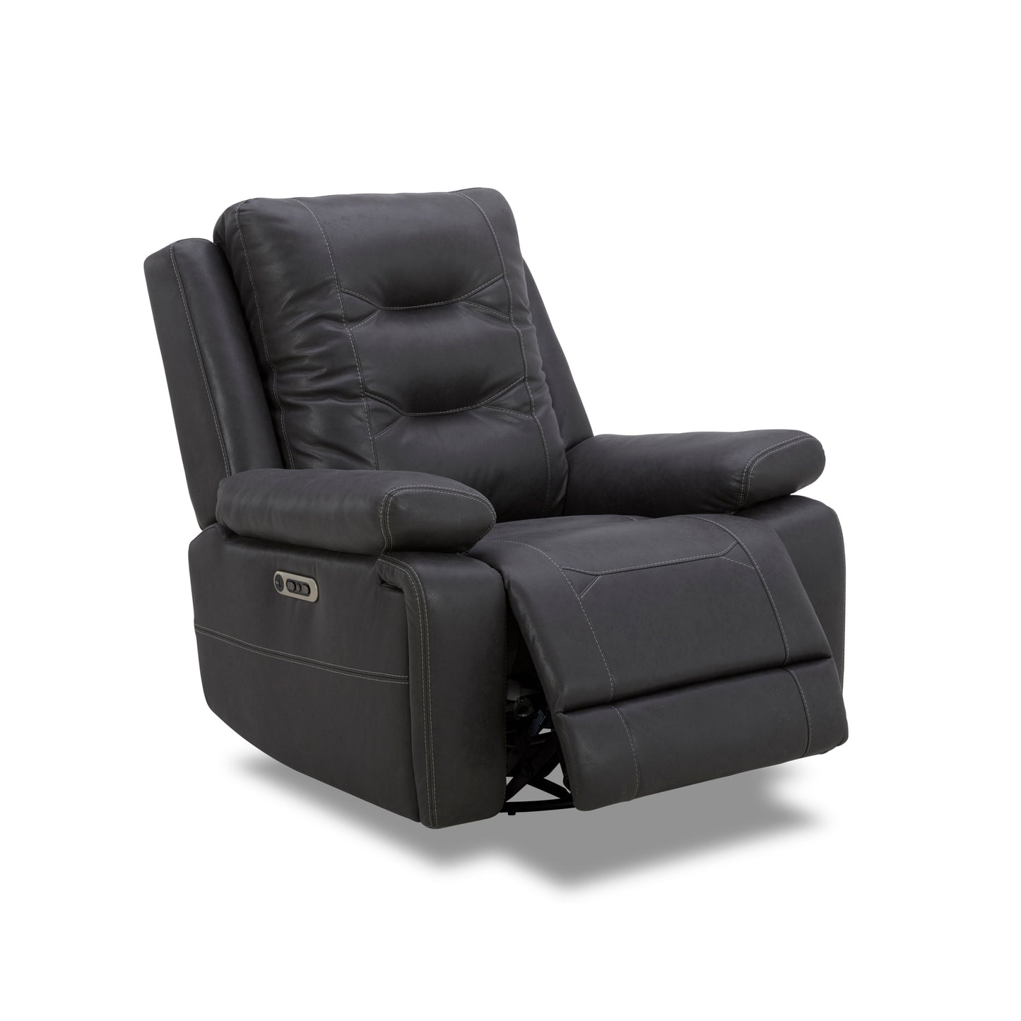 Caldwell - Power Swivel Glider Recliner - Tahoe Charcoal