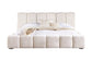 Escape - Fluffy River Rock Upholstered Bed