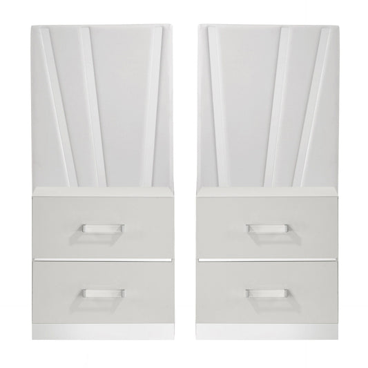 Europa - Nightstand Panels (Set of 2) - White