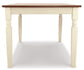 Whitesburg Rectangular Dining Room Table