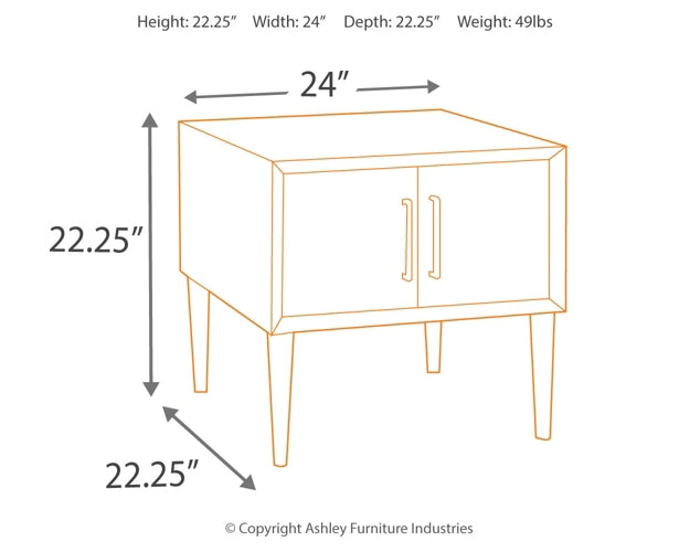 Kisper Square End Table