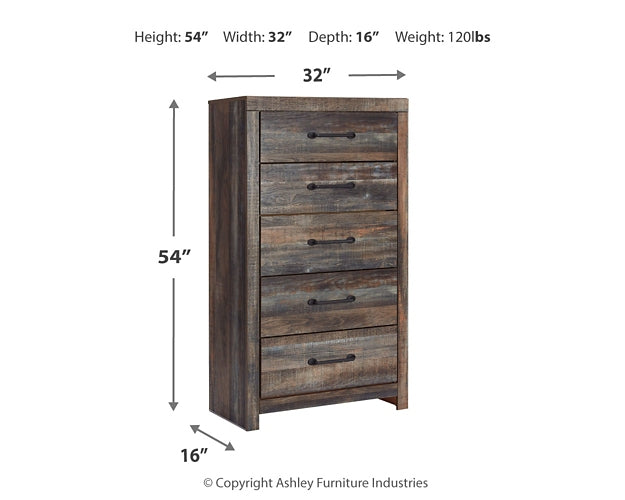 Drystan Five Drawer Chest