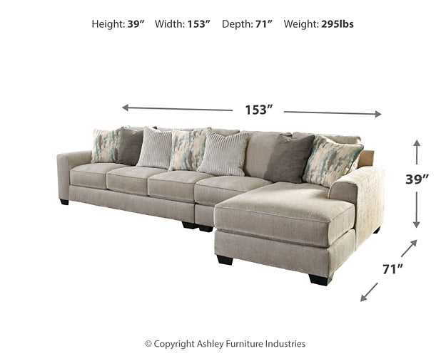 Ardsley 3-Piece Sectional with Chaise