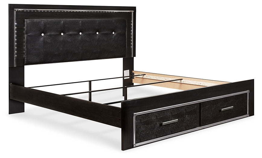 Kaydell  Panel Bed With Storage