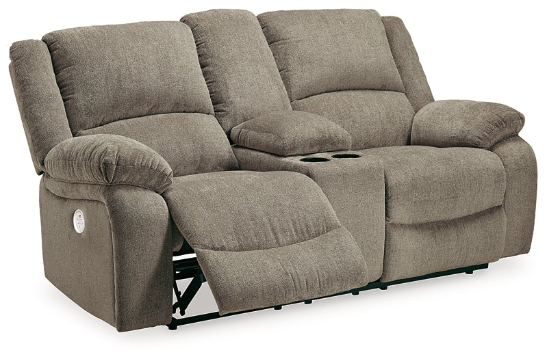 Draycoll DBL REC PWR Loveseat w/Console