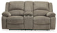 Draycoll DBL Rec Loveseat w/Console