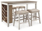 Skempton Counter Height Dining Table and 4 Barstools