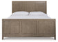 Chrestner California King Panel Bed with Mirrored Dresser