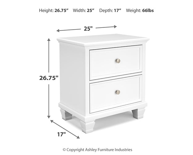 Fortman Queen Panel Bed with Mirrored Dresser, Chest and 2 Nightstands