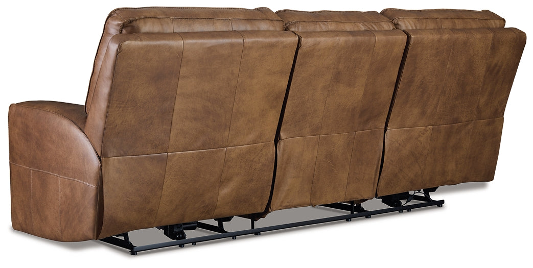 Game Plan PWR REC Sofa with ADJ Headrest