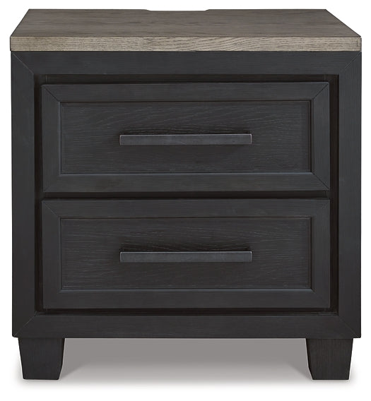 Foyland Two Drawer Night Stand