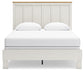 Linnocreek Queen Panel Bed with Mirrored Dresser